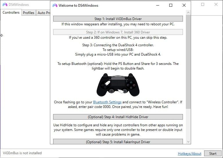 Använd PS4-kontroll till datorn